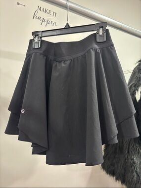 lululemon athletica Black Flared Skater Skort